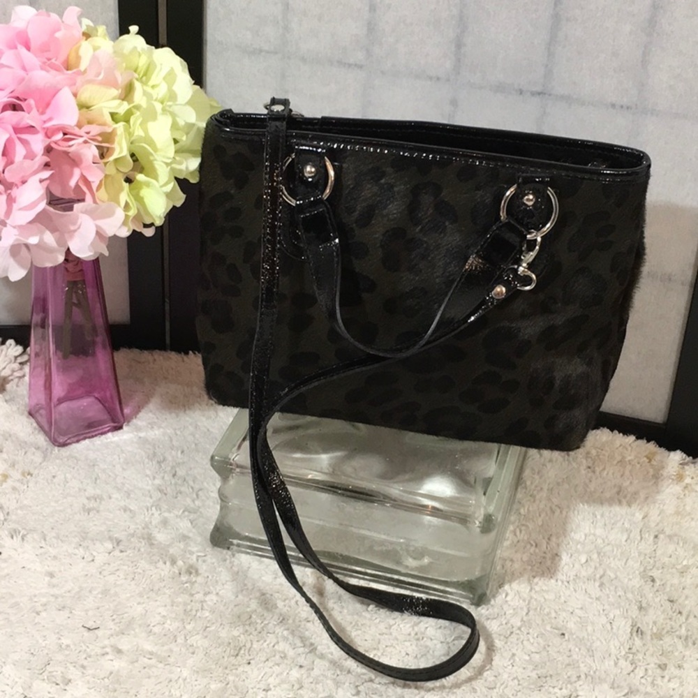 Mauricio Taiuti leather and fur satchel